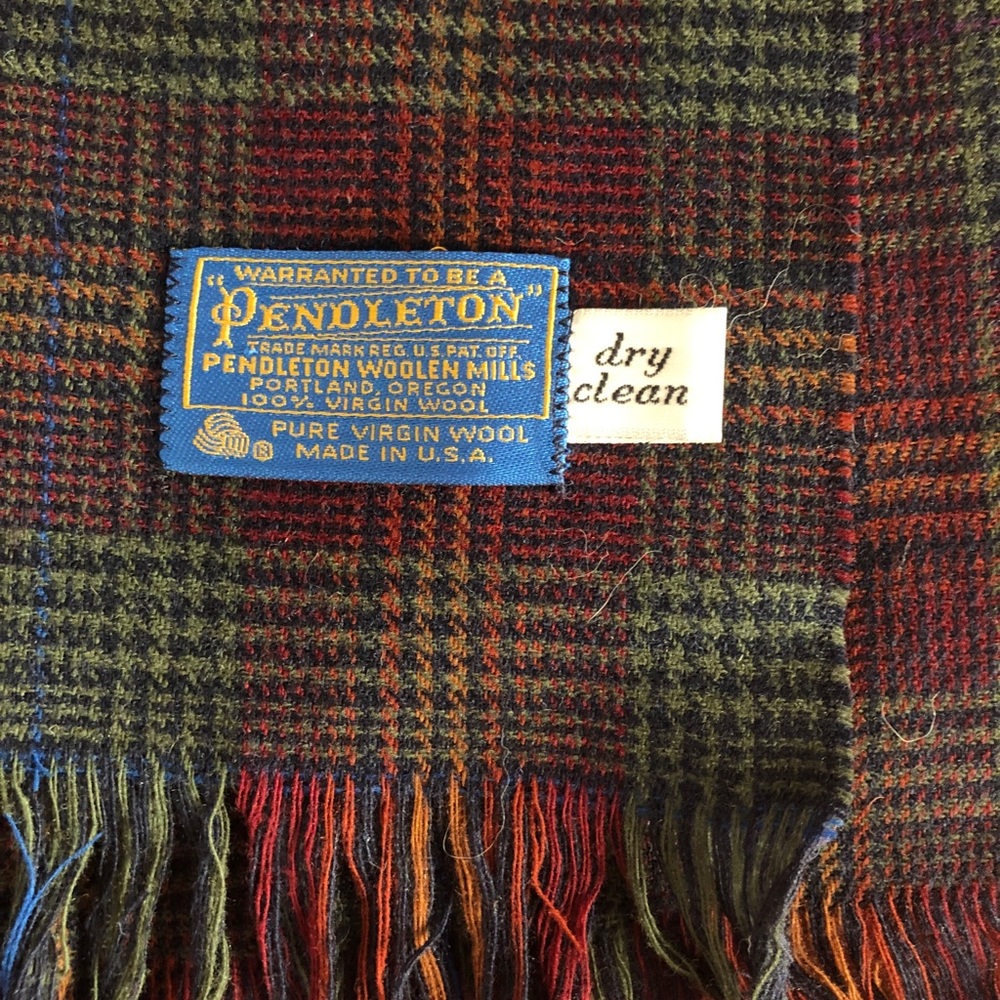 Vintage Pendleton wool scarf